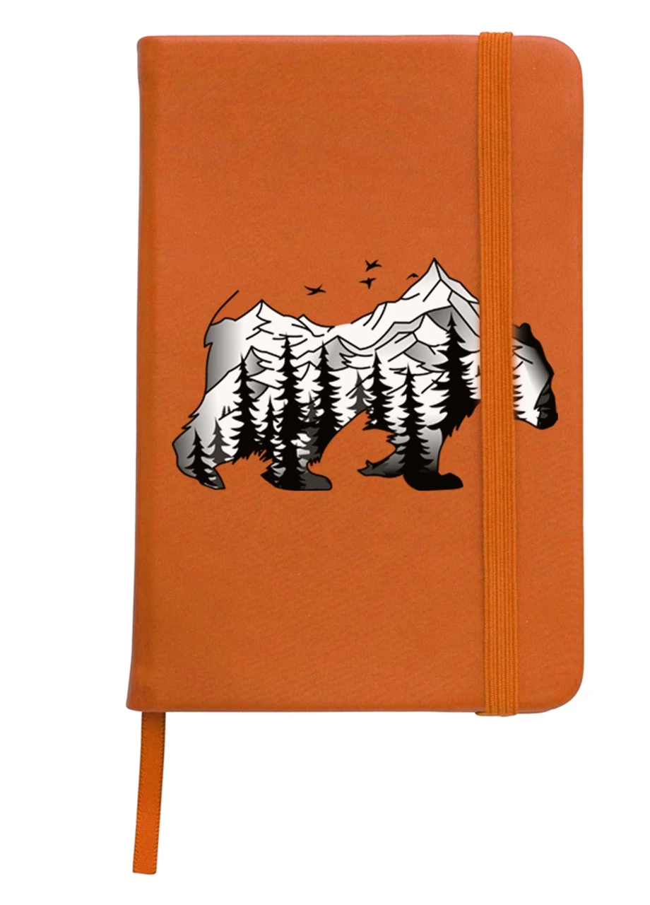 Блокнот А5 Медведь Оранжевый (92228-1988-OG) MobiPrint (257327652)