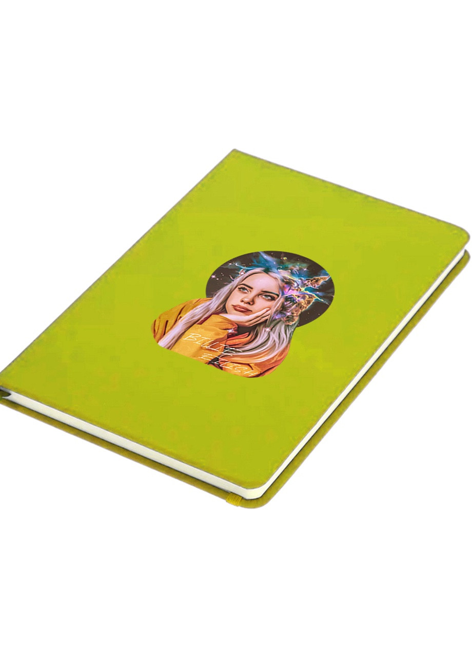 Блокнот А5 Біллі Айліш (Billie Eilish) Салатовий (92228-1605-LM) MobiPrint (257321560)