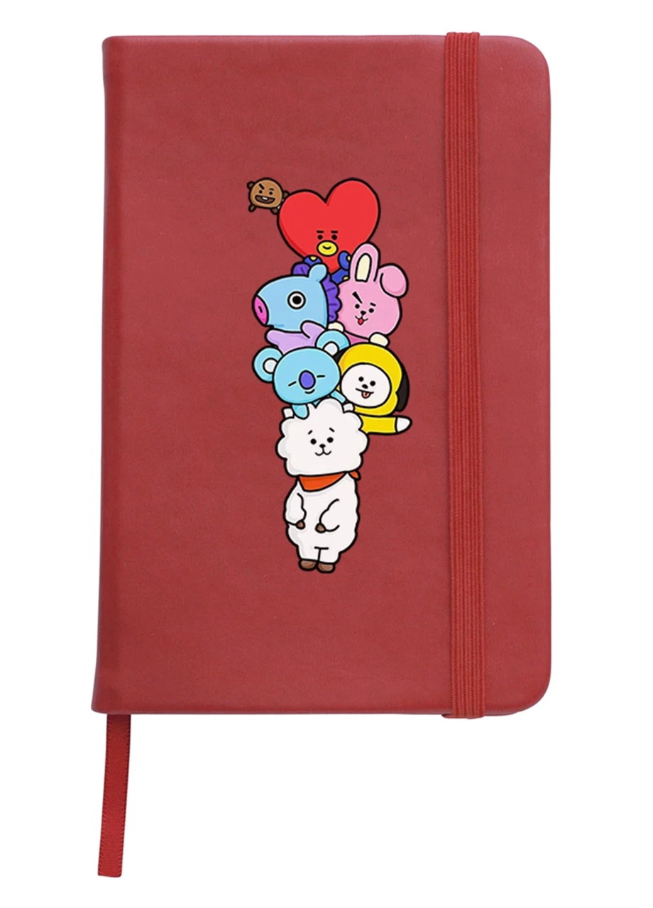 Блокнот А5 БТС (BTS) Червоний (92228-1064-RD) MobiPrint (257322848)