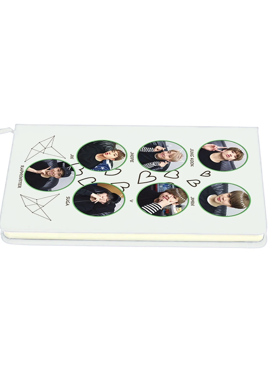 Блокнот А5 БТС (BTS) Білий (92228-1167-WT) MobiPrint (257326588)