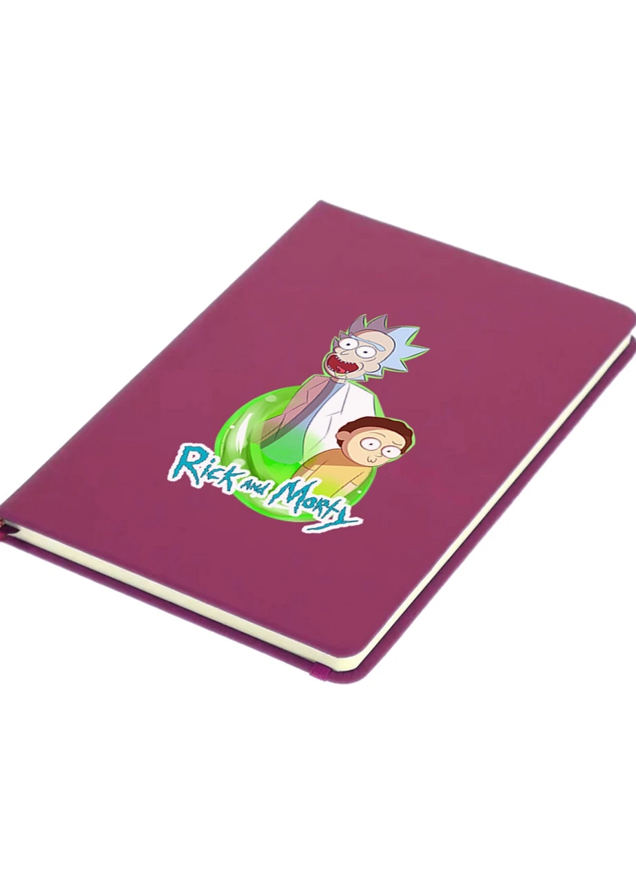 Блокнот А5 Рик и Морти Малиновый (92228-1230-FU) MobiPrint (257324278)