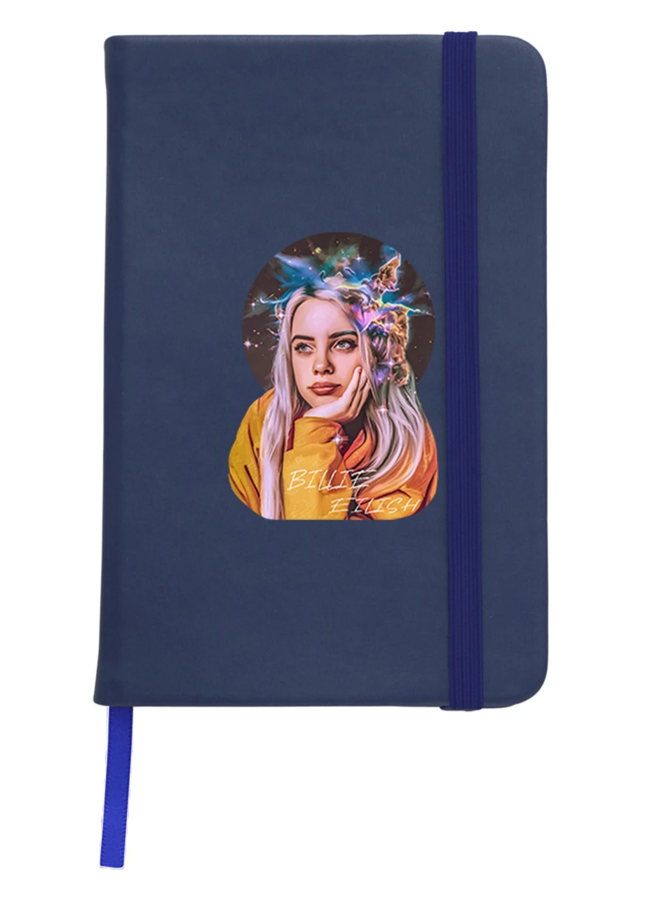 Блокнот А5 Біллі Айліш (Billie Eilish) Темно-синій (92228-1605-NB) MobiPrint (257325864)