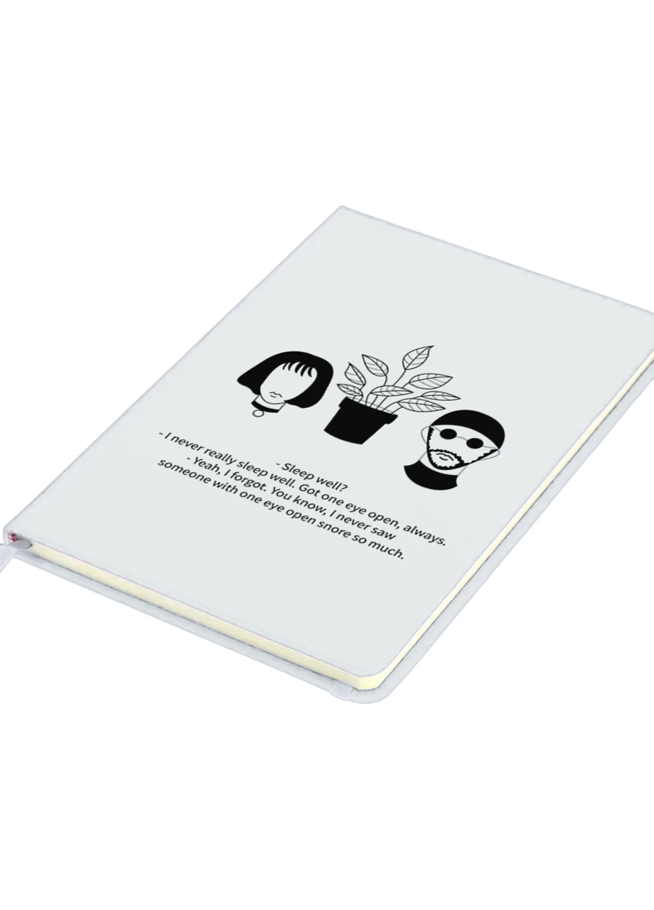 Блокнот А5 Лица Матильды и Леона (Leon) Белый (92228-1453-WT) MobiPrint (257324138)