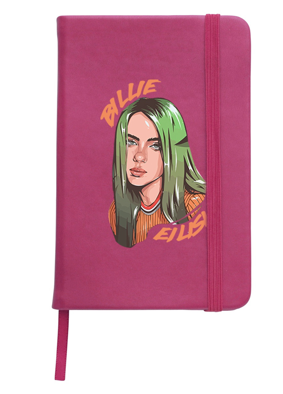 Блокнот А5 Біллі Айліш (Billie Eilish) Малиновий (92228-1599-FU) MobiPrint (257323868)