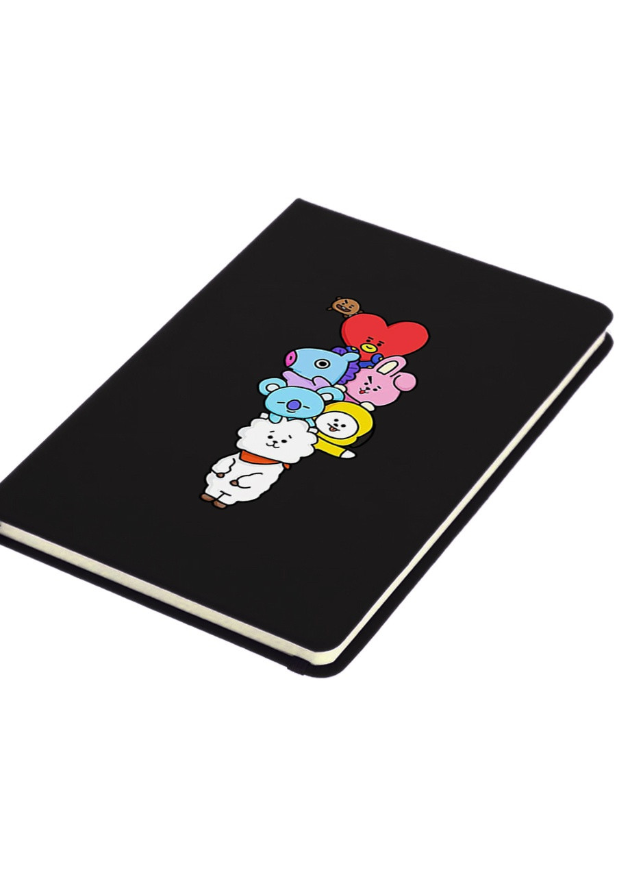 Блокнот А5 БТС (BTS) Чорний (92228-1064-BK) MobiPrint (257323370)