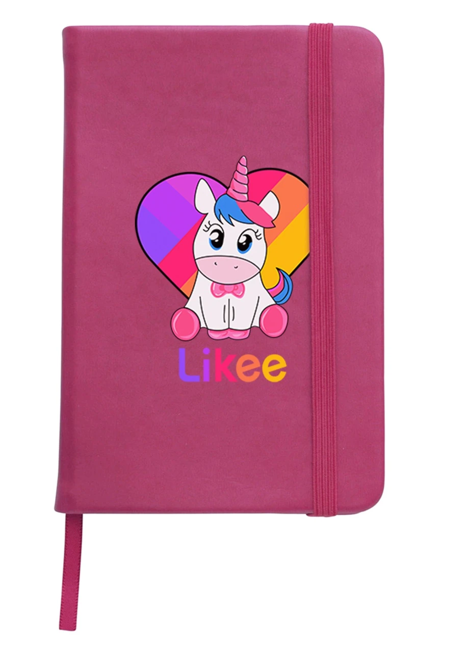 Блокнот А5 Лайки Единорог (Likee Unicorn) Малиновый (92228-1594-FU) MobiPrint (257326976)
