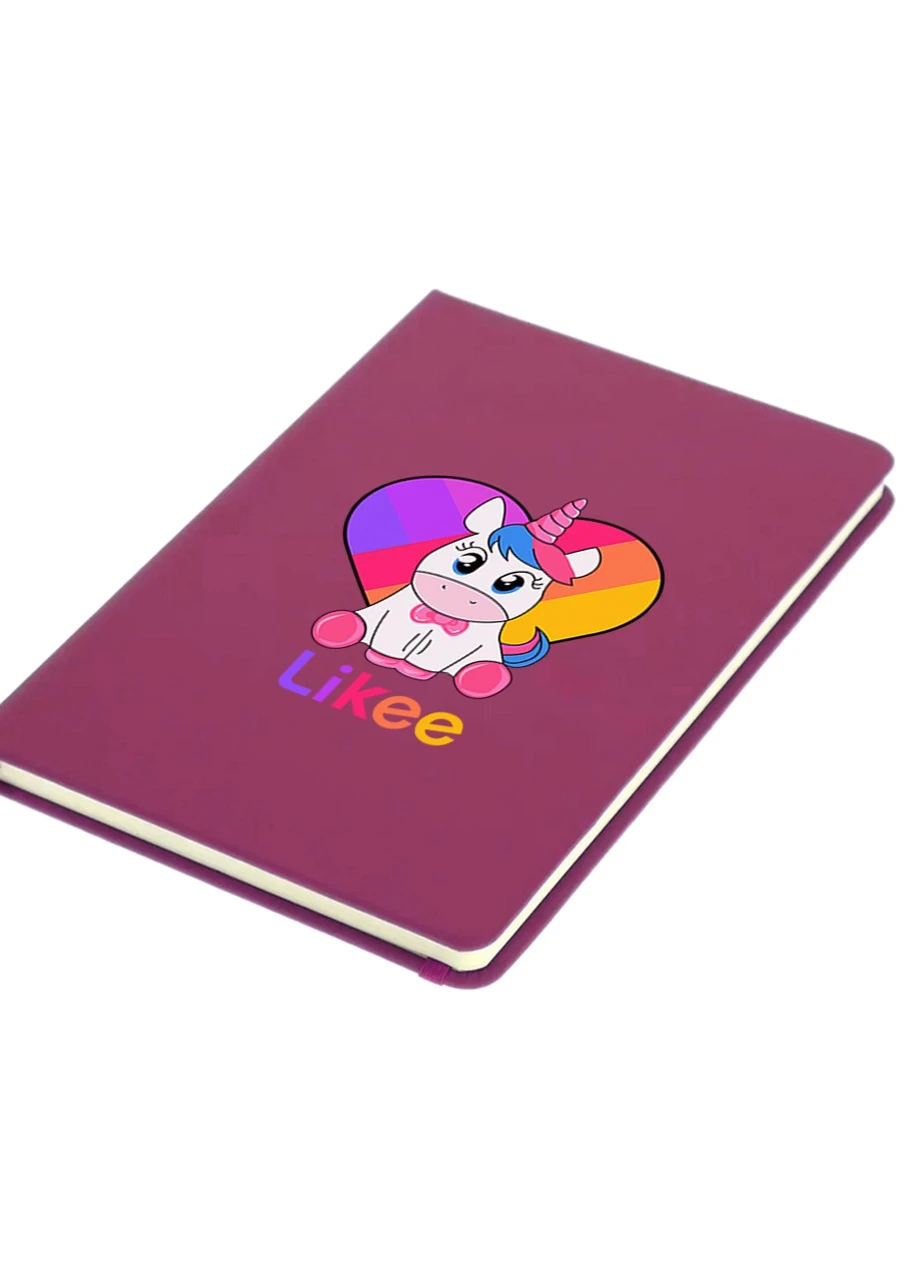 Блокнот А5 Лайки Единорог (Likee Unicorn) Малиновый (92228-1594-FU) MobiPrint (257326976)