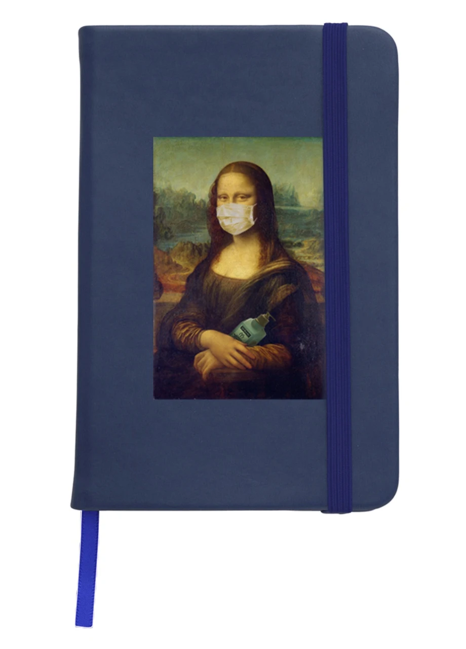 Блокнот А5 Джоконда в масці Темно-синій (92228-1412-NB) MobiPrint (257328022)