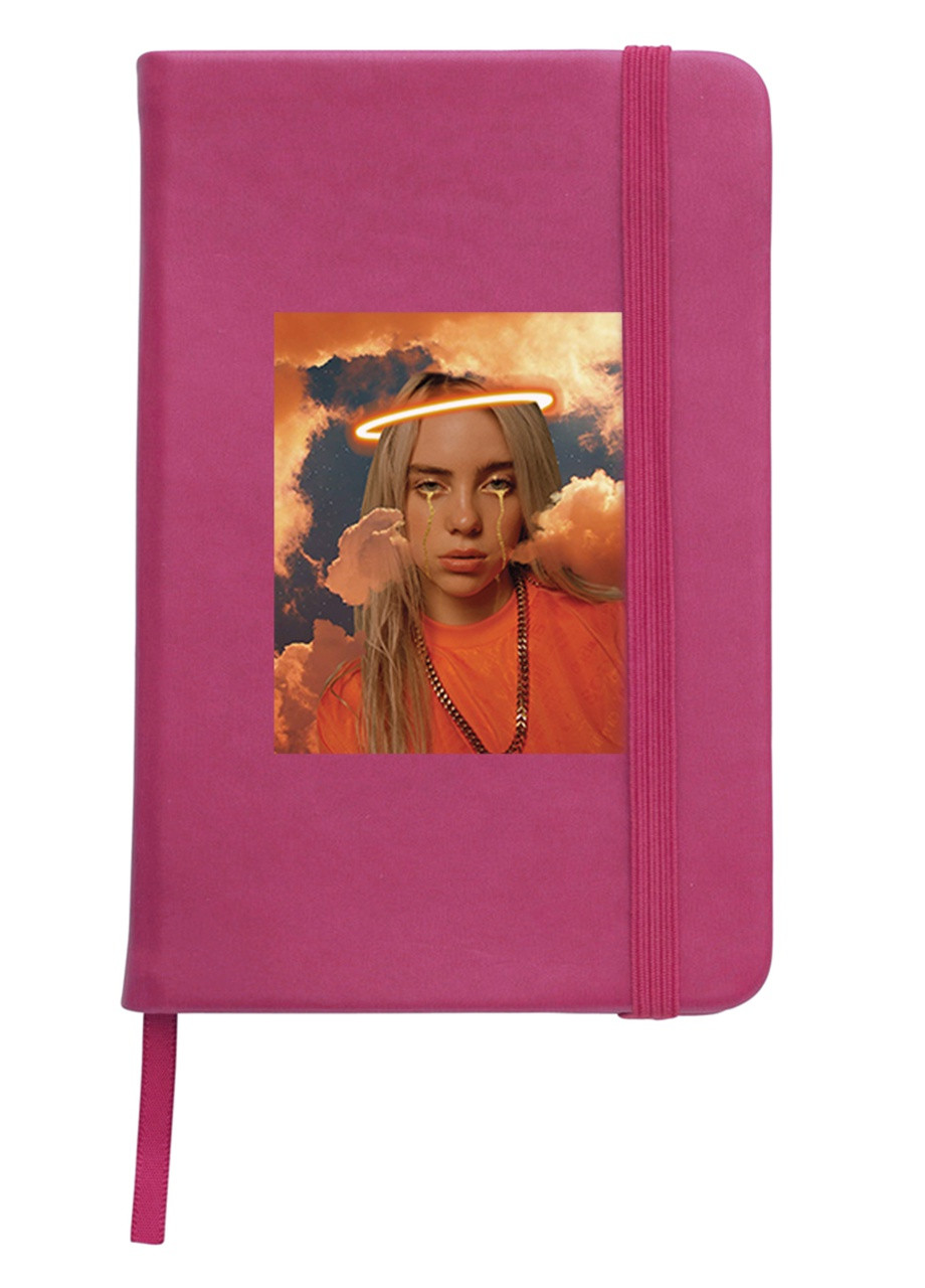 Блокнот А5 Билли Айлиш (Billie Eilish) Малиновый (92228-1600-FU) MobiPrint (257327266)