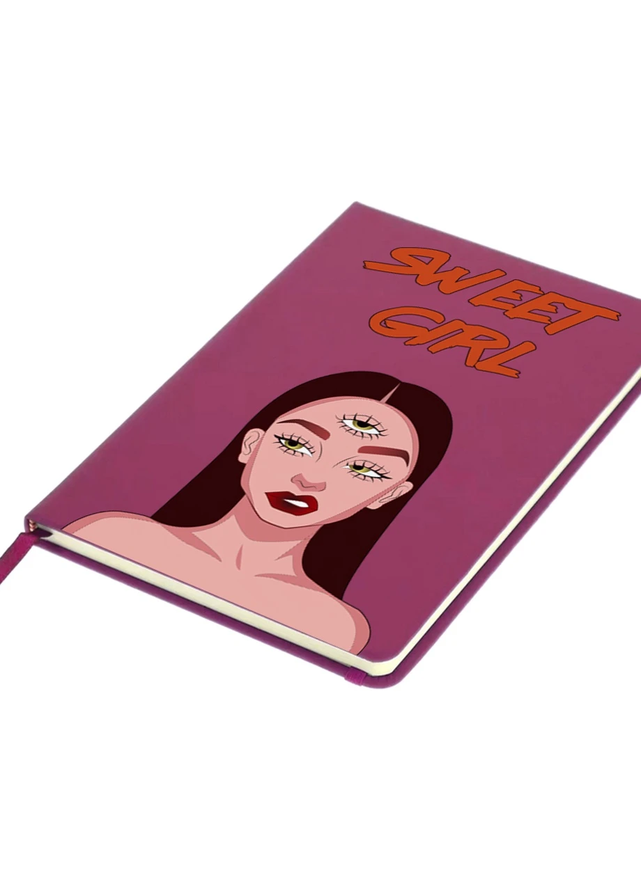 Блокнот А5 Sweet girl Малиновий (92228-1634-FU) MobiPrint (257326996)