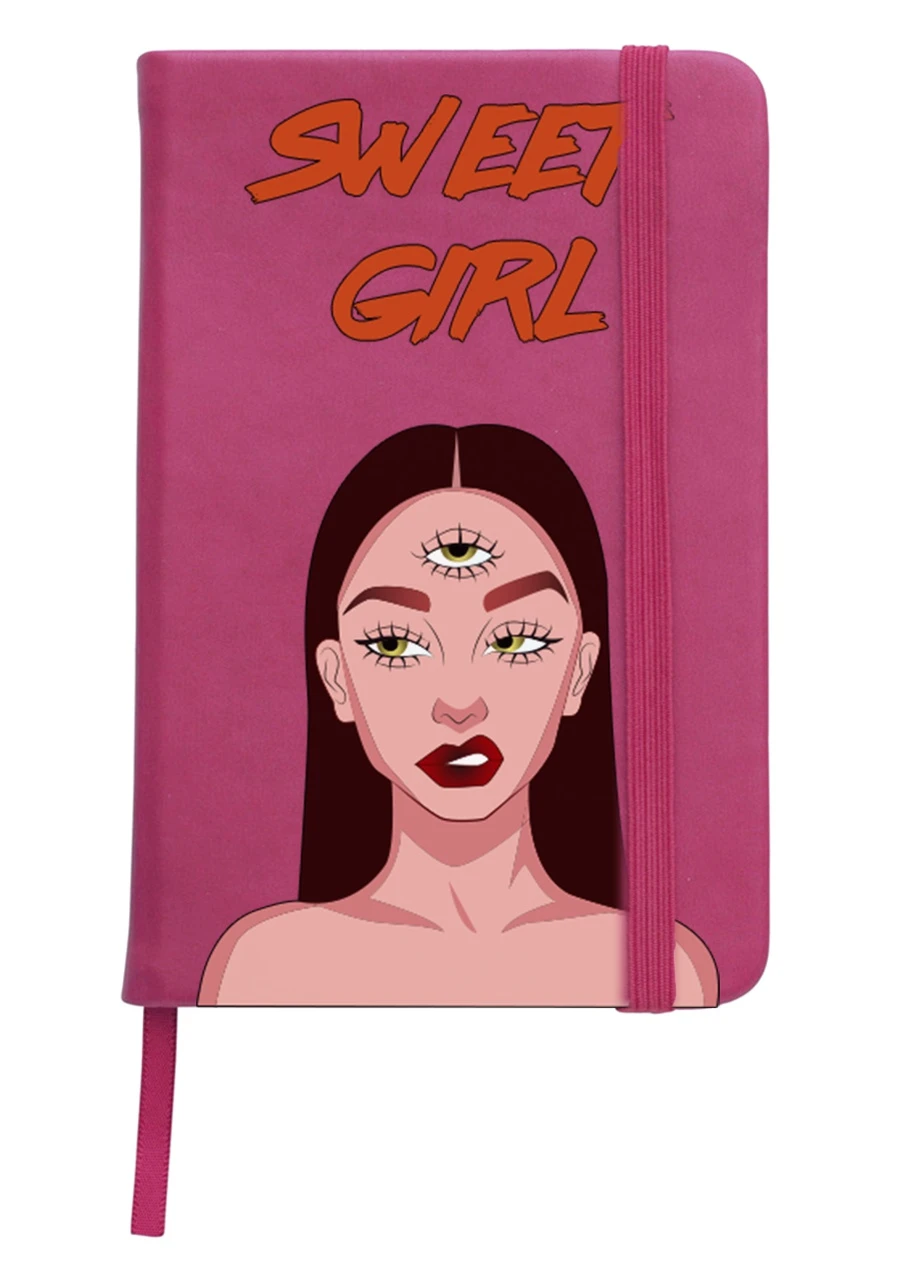 Блокнот А5 Sweet girl Малиновий (92228-1634-FU) MobiPrint (257326996)