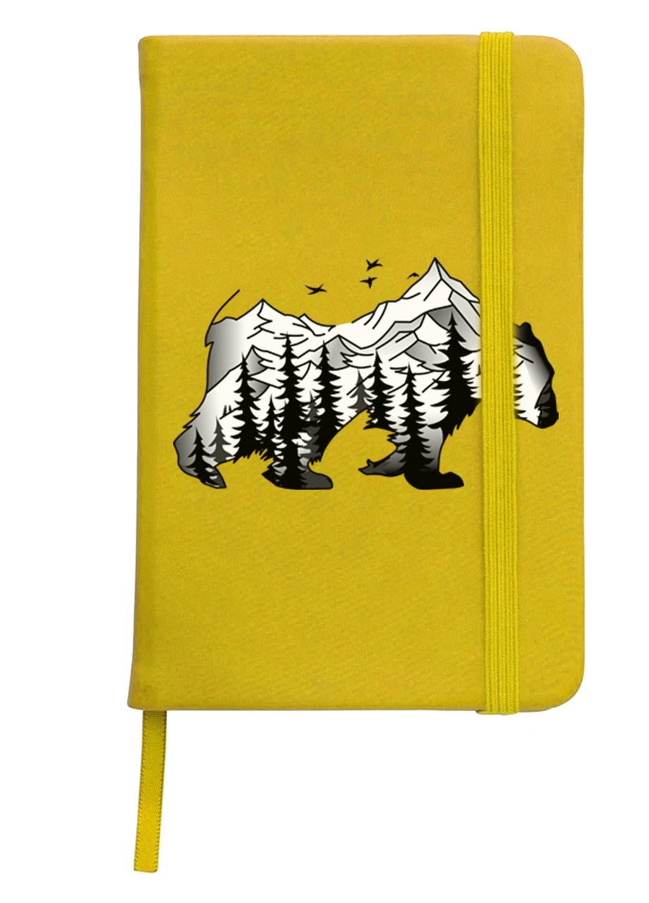 Блокнот А5 Медведь Желтый (92228-1988-SY) MobiPrint (257324418)