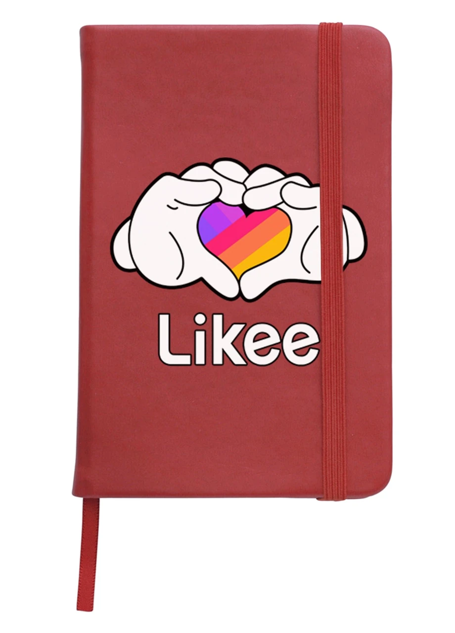 Блокнот А5 Likee Красный (92228-1711-RD) MobiPrint (257325897)