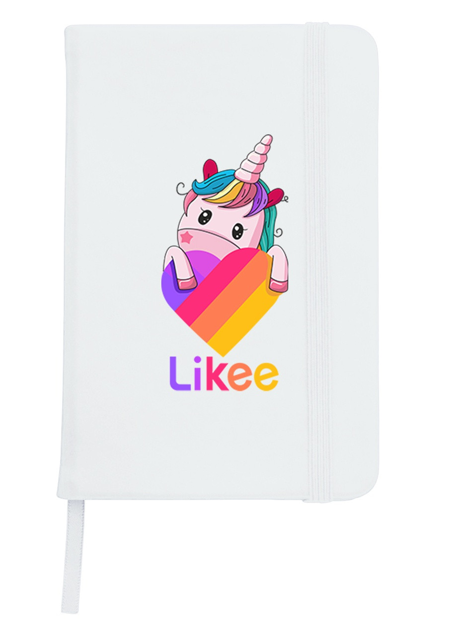 Блокнот А5 Лайки Единорог (Likee Unicorn) Белый (92228-1597-WT) MobiPrint (257326427)