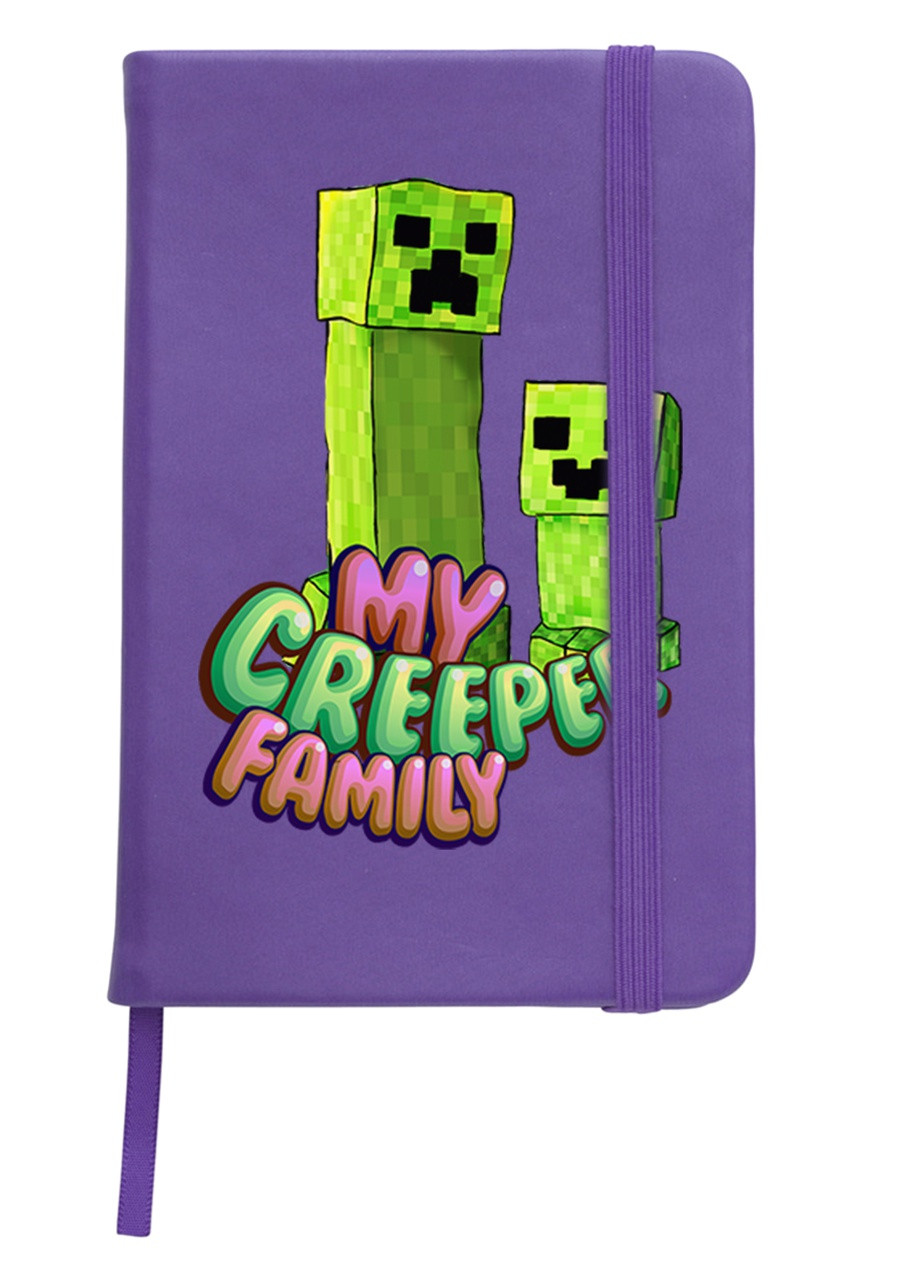 Блокнот А5 Майнкрафт (Minecraft) Фіолетовий (92228-1176-PU) MobiPrint (257321772)