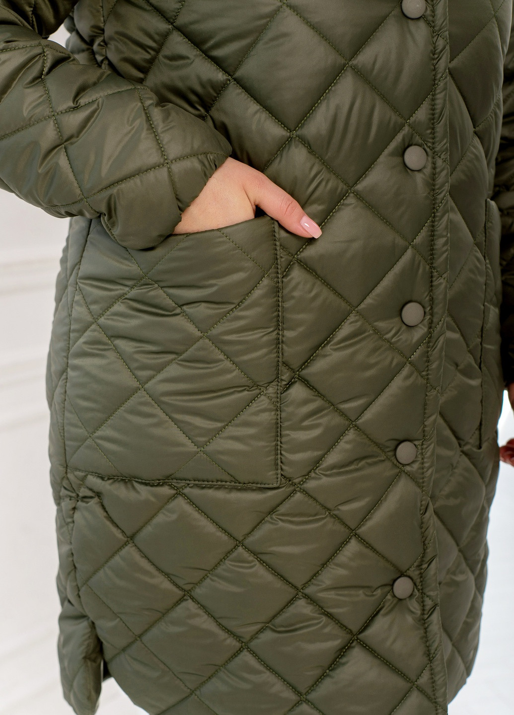Оливковая (хаки) демисезонная куртка Minova Куртка 2430