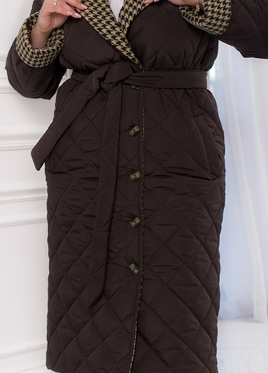 Темно-коричнева демісезонна куртка Minova Куртка 2428