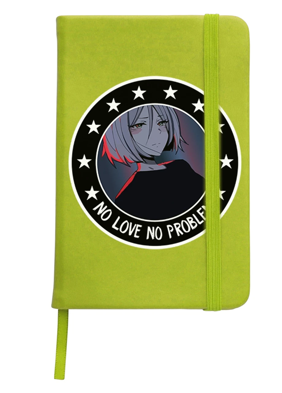 Блокнот А5 Немає кохання немає проблем Аніме (No Love No Problem Anime) Салатовий (92228-2842-LM) MobiPrint (257322594)