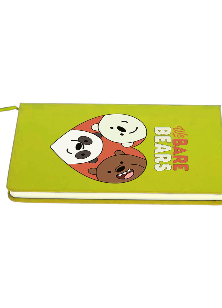 Блокнот А5 Вся правда о медведях (We Bare Bears) Салатовый (92228-2669-LM) MobiPrint (257326872)
