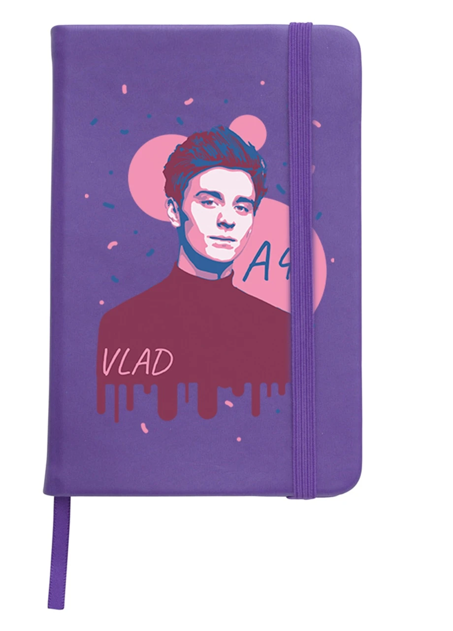 Блокнот А5 блогер Влад Папір А4 (blogger Vlad A4) Фіолетовий (92228-2624-PU) MobiPrint (257327276)