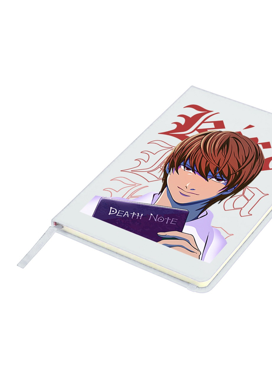 Блокнот А5 Кіра Зошит смерті (Kira Death Note) Білий (92228-2823-WT) MobiPrint (257322123)