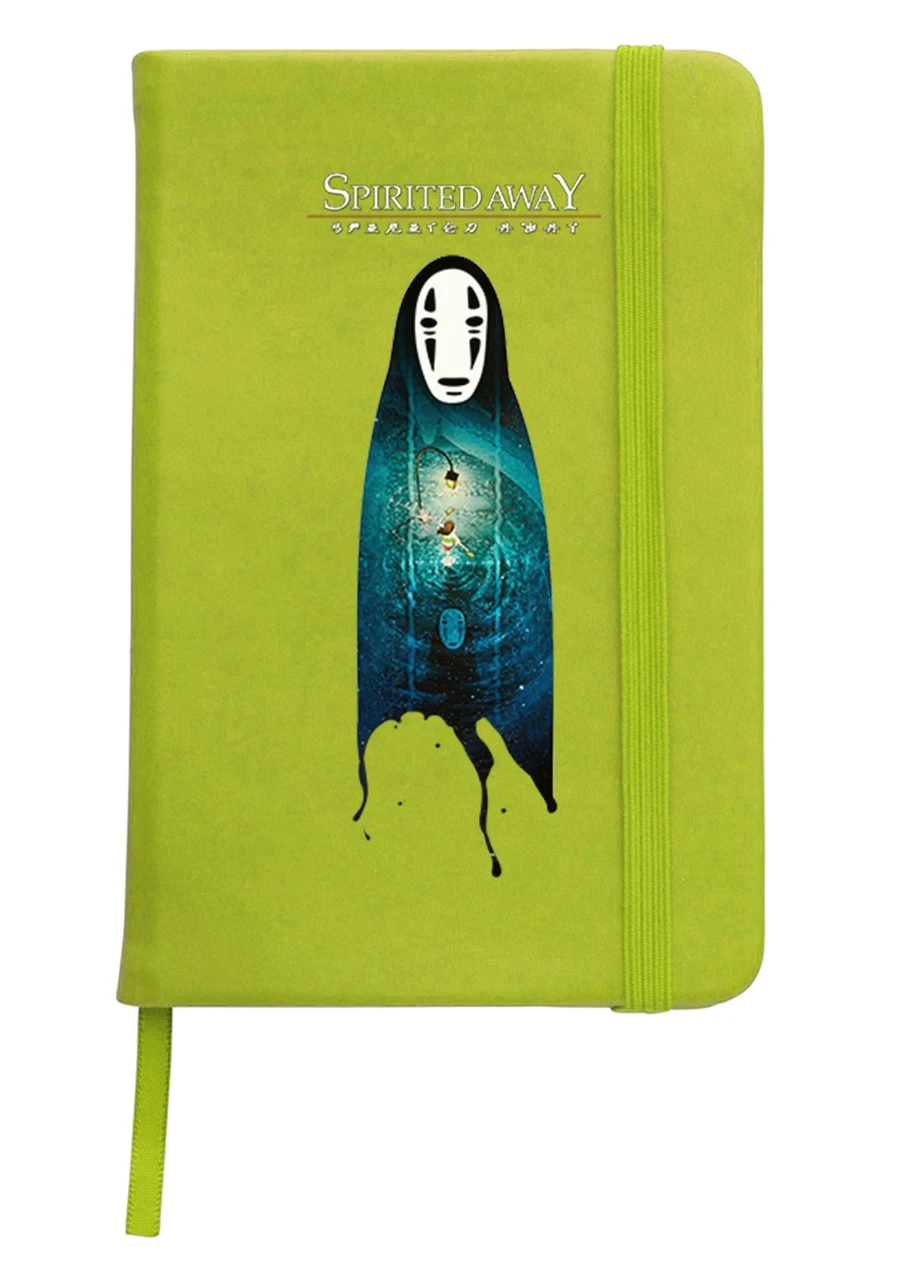 Блокнот А5 Безликий Бог Каонасі Віднесені привидами (Spirited Away) Салатовий (92228-2831-LM) MobiPrint (257323836)