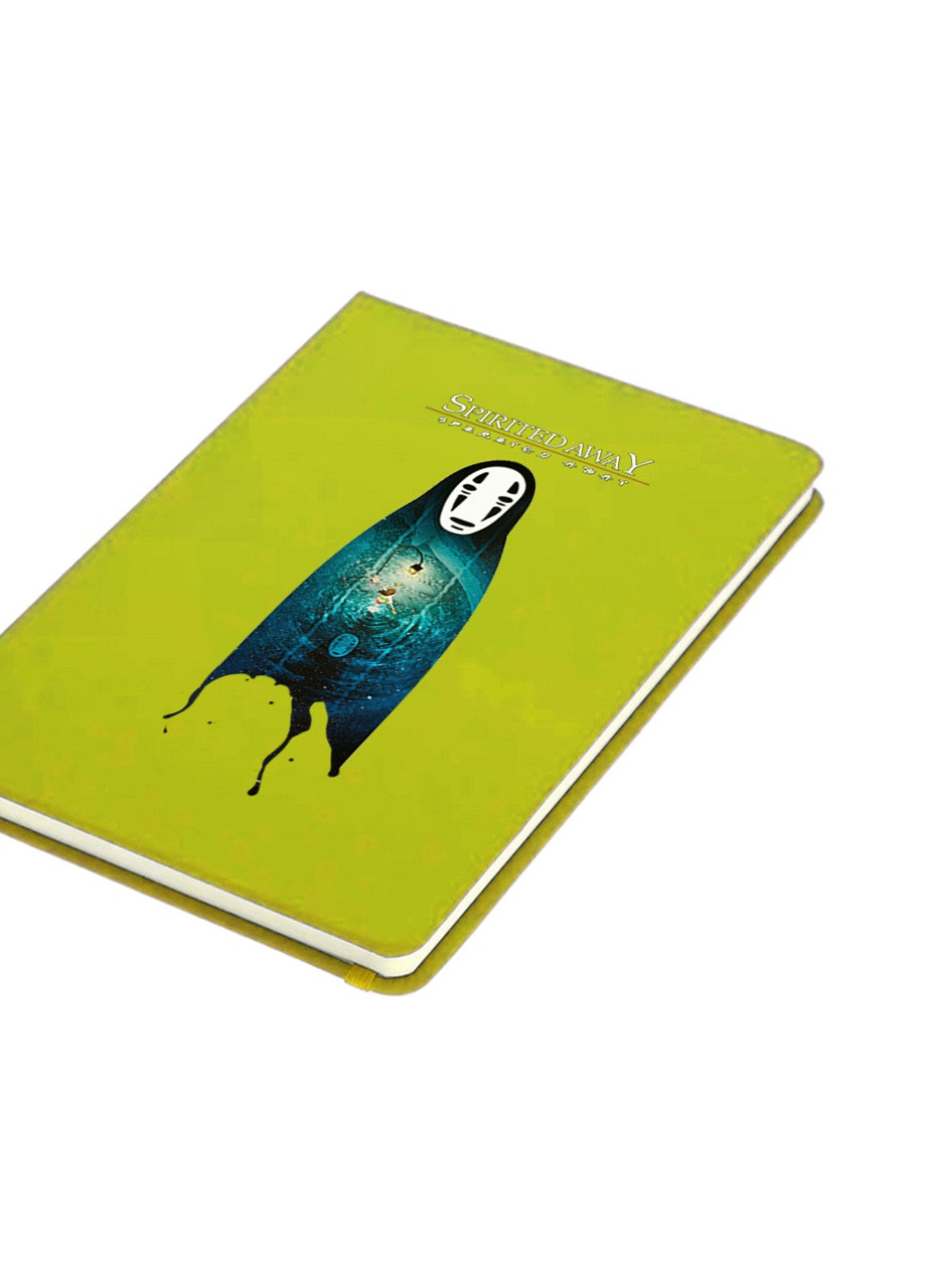 Блокнот А5 Безликий Бог Каонасі Віднесені привидами (Spirited Away) Салатовий (92228-2831-LM) MobiPrint (257323836)