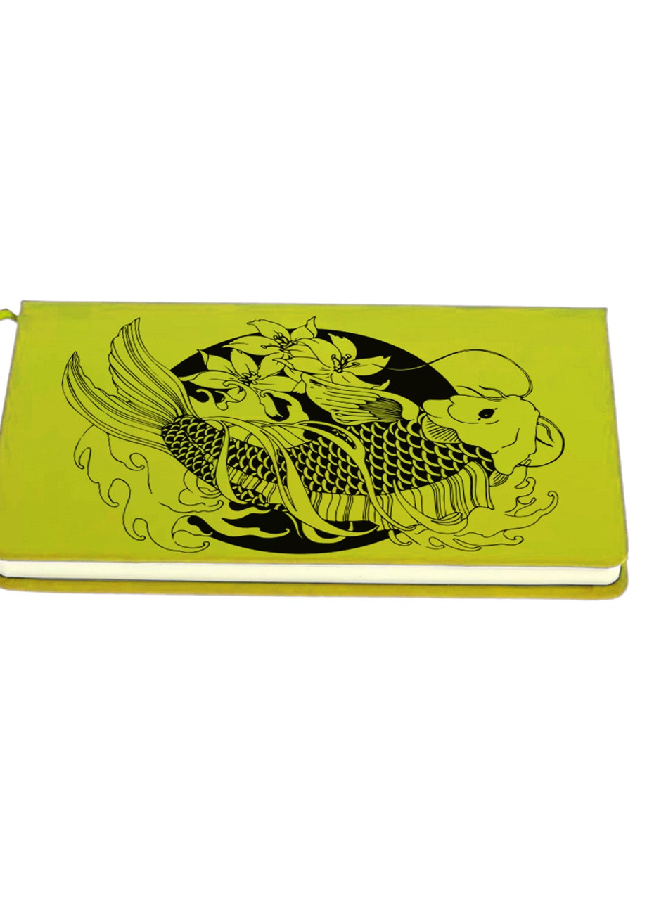Блокнот А5 Рибка Кої (Koi Fish) Салатовий (92228-2858-LM) MobiPrint (257325008)