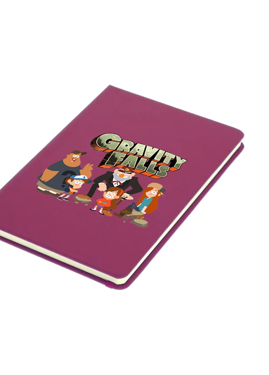 Блокнот А5 Гравіті Фолз (Gravity Falls) Малиновий (92228-2628-FU) MobiPrint (257326615)