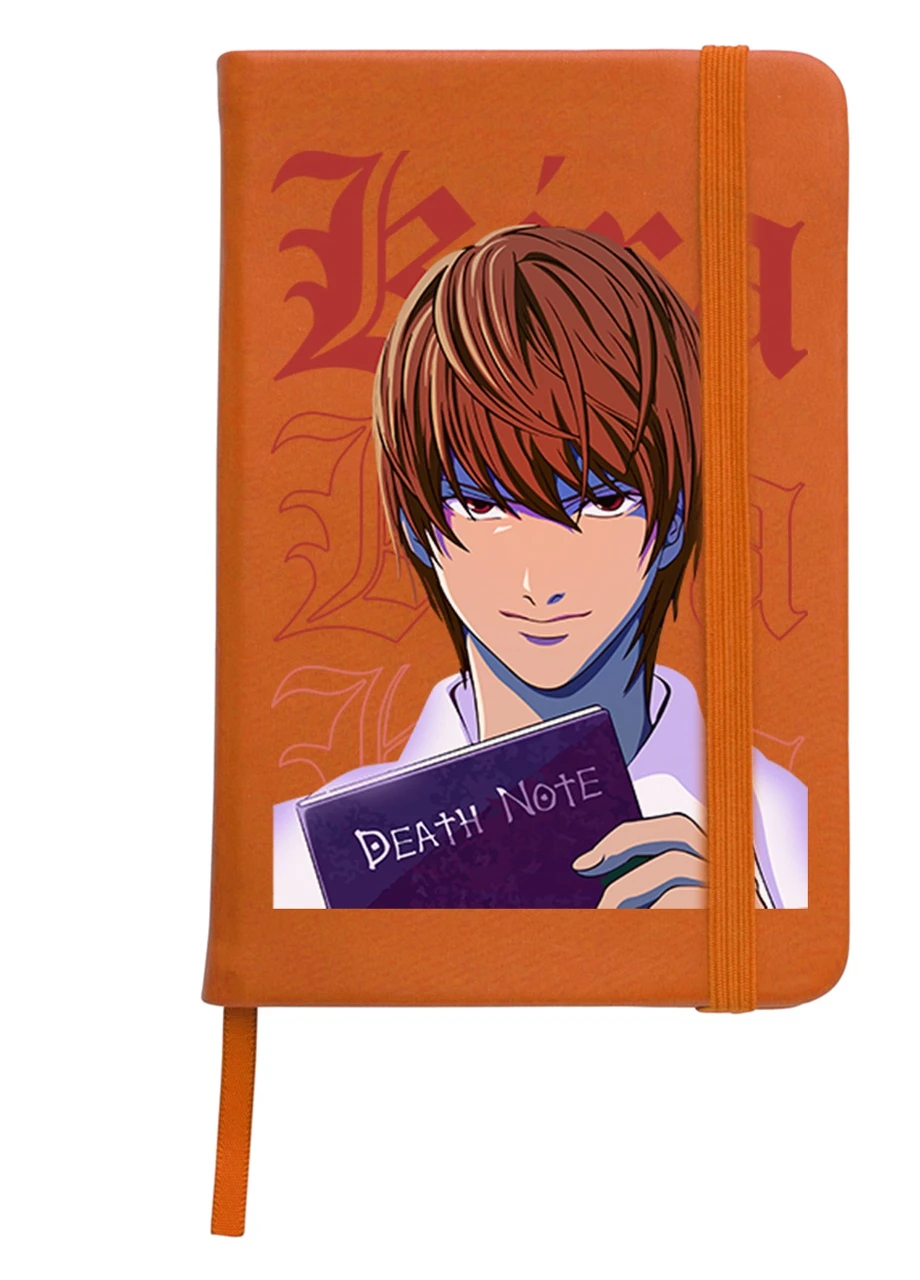 Блокнот А5 Кира Тетрадь смерти (Kira Death Note) Оранжевый (92228-2823-OG) MobiPrint (257328143)