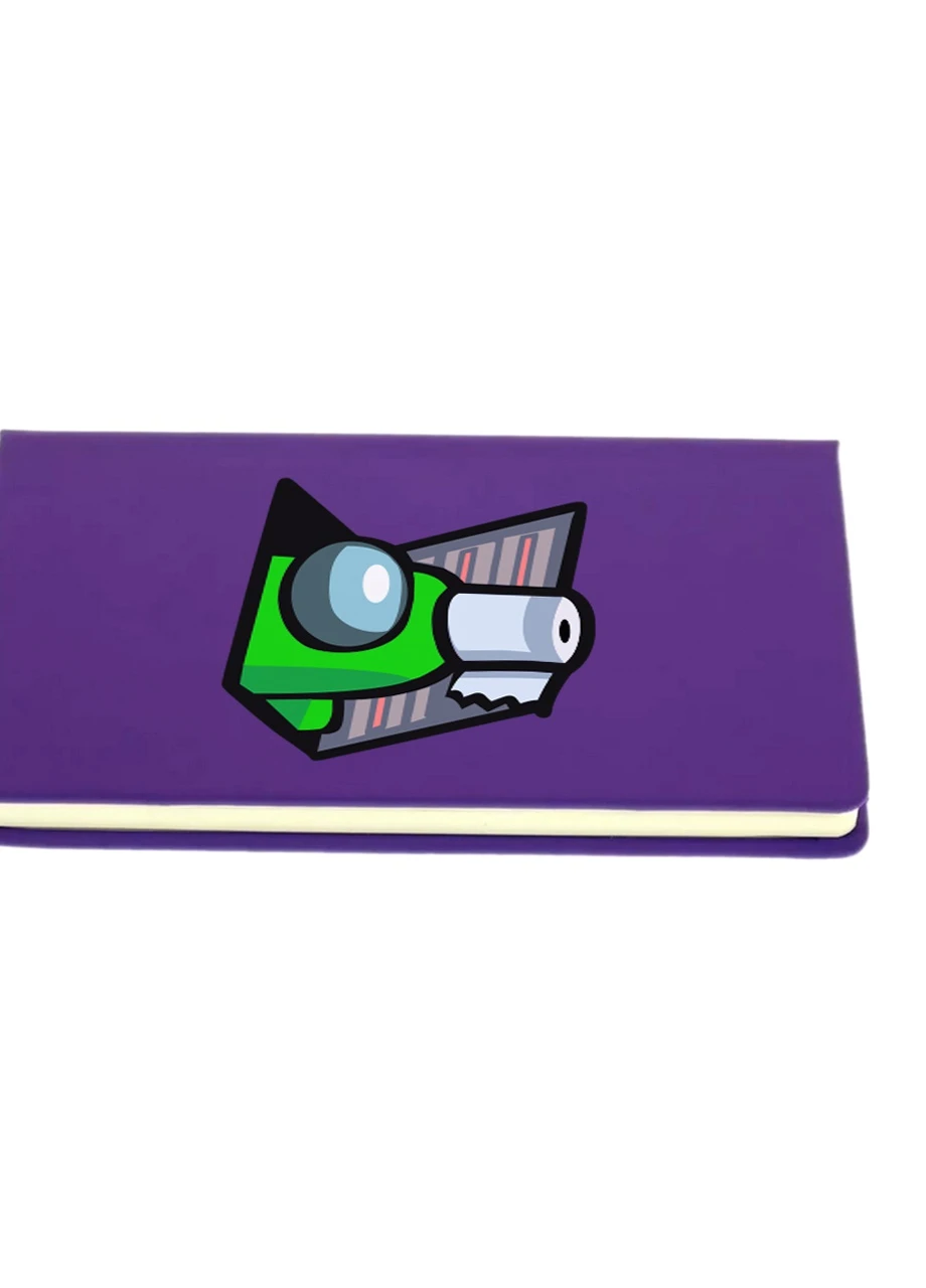 Блокнот А5 Амонг Ас Зелений (Among Us Green) Фіолетовий (92228-2592-PU) MobiPrint (257328874)