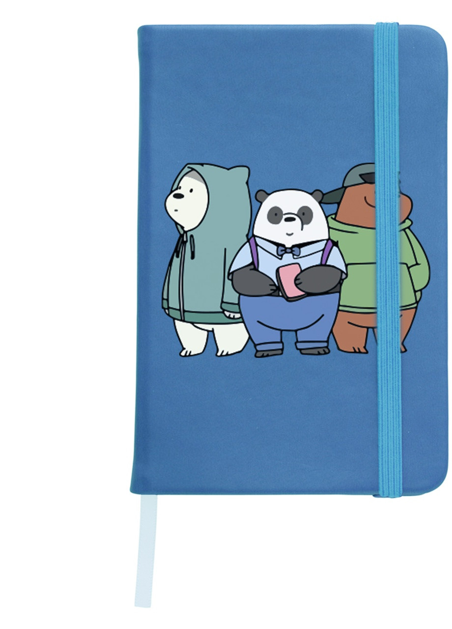 Блокнот А5 Вся правда про ведмедів (We Bare Bears) Світло-блакитний (92228-2898-SK) MobiPrint (257327397)