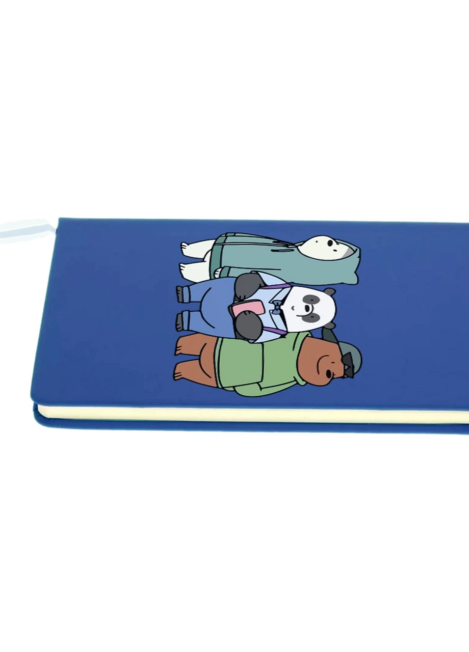 Блокнот А5 Вся правда про ведмедів (We Bare Bears) Світло-блакитний (92228-2898-SK) MobiPrint (257327397)