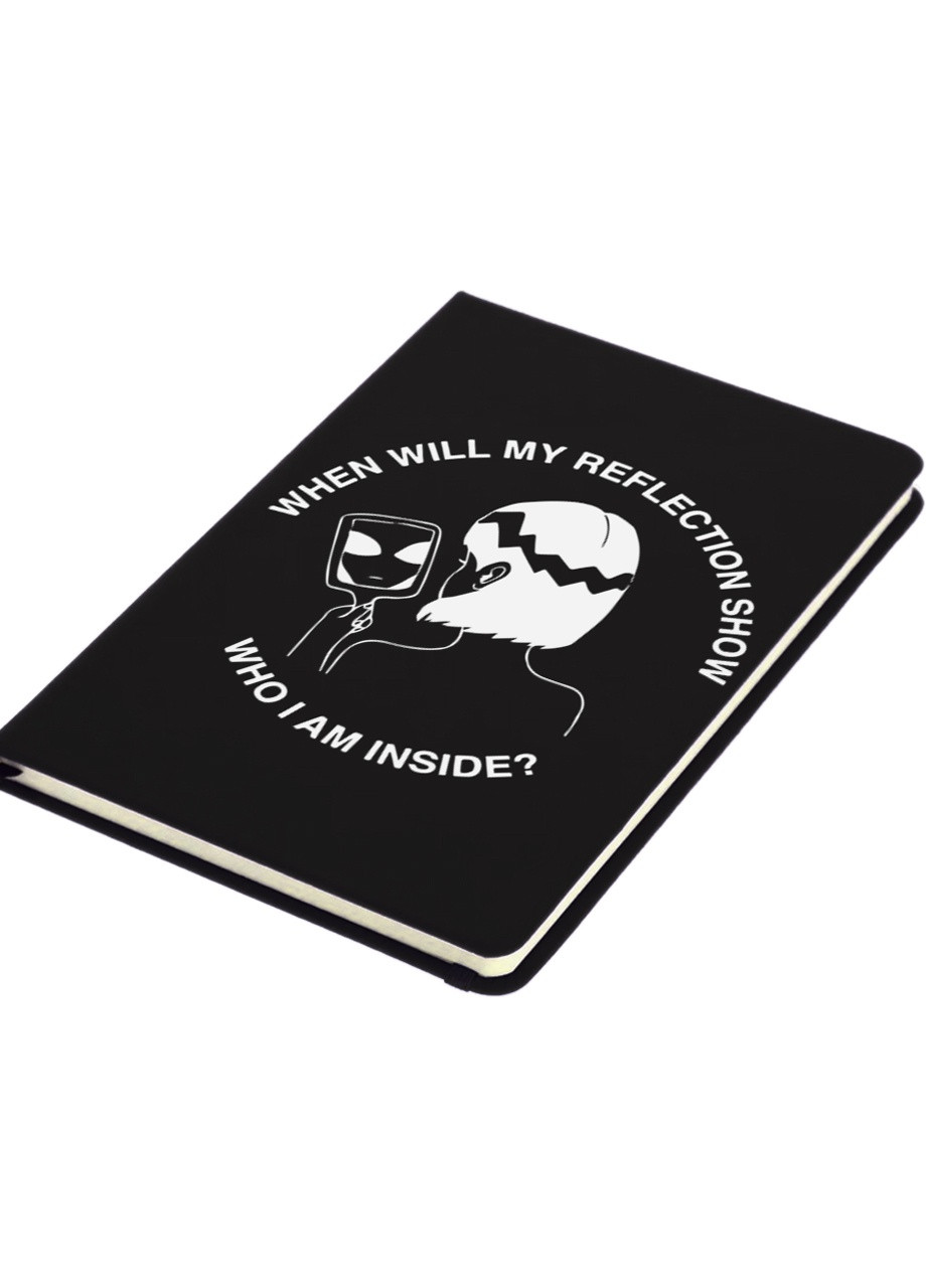 Блокнот А5 Дівчина інопланетянин (Why I am inside?) Чорний (92228-2847-BK) MobiPrint (257328935)