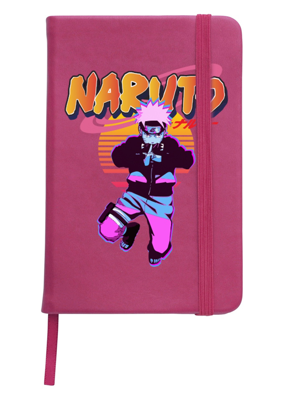 Блокнот А5 Наруто Узумаки (Naruto Uzumaki) Малиновый (92228-2629-FU) MobiPrint (257324144)