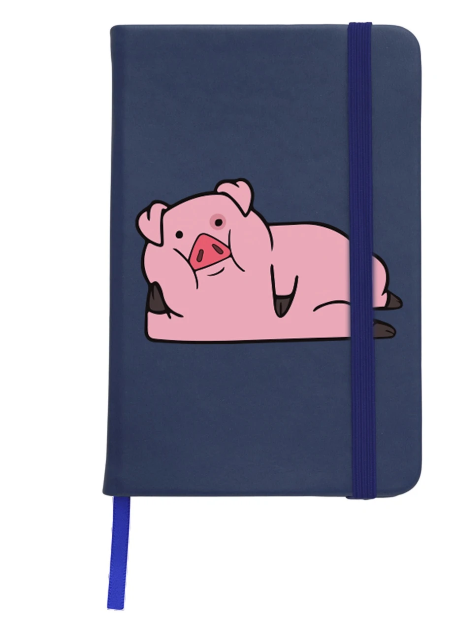 Блокнот А5 Пухля Гравіті Фолз (Waddles Gravity Falls) Темно-синій (92228-2626-NB) MobiPrint (257321647)