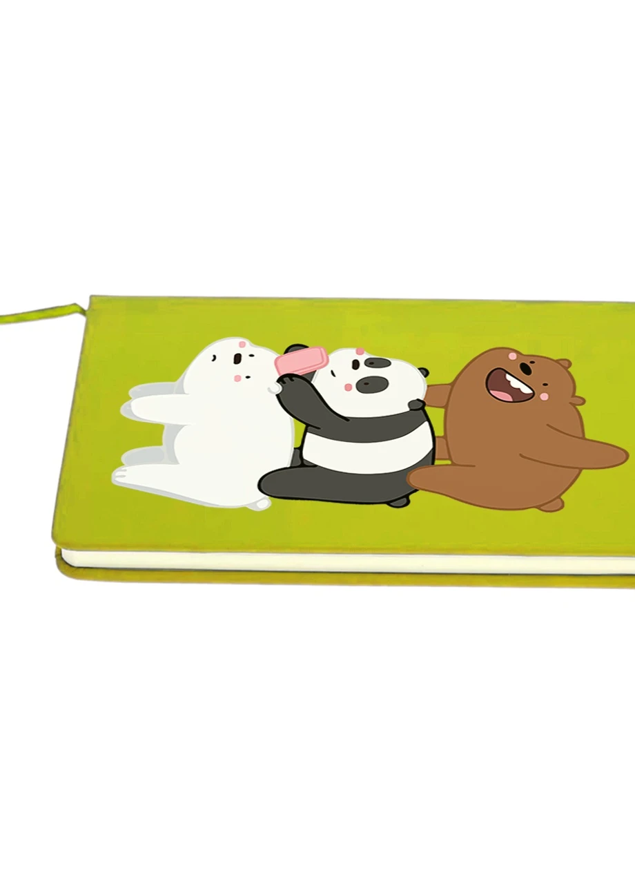 Блокнот А5 Три ведмеді (We Bare bears) Салатовий (92228-2643-LM) MobiPrint (257324729)