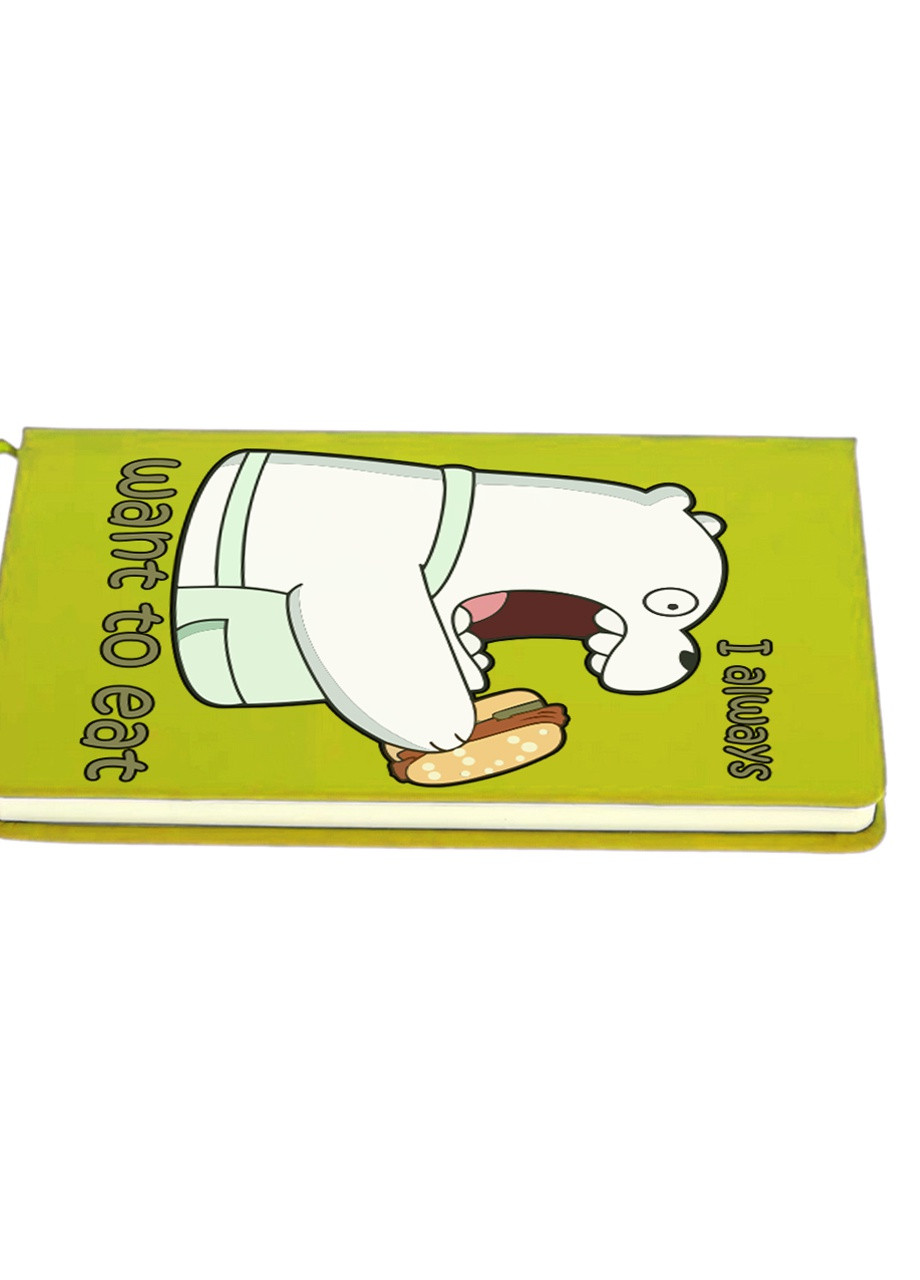 Блокнот А5 Вся правда про ведмедів (We Bare Bears) Салатовий (92228-2908-LM) MobiPrint (257326969)