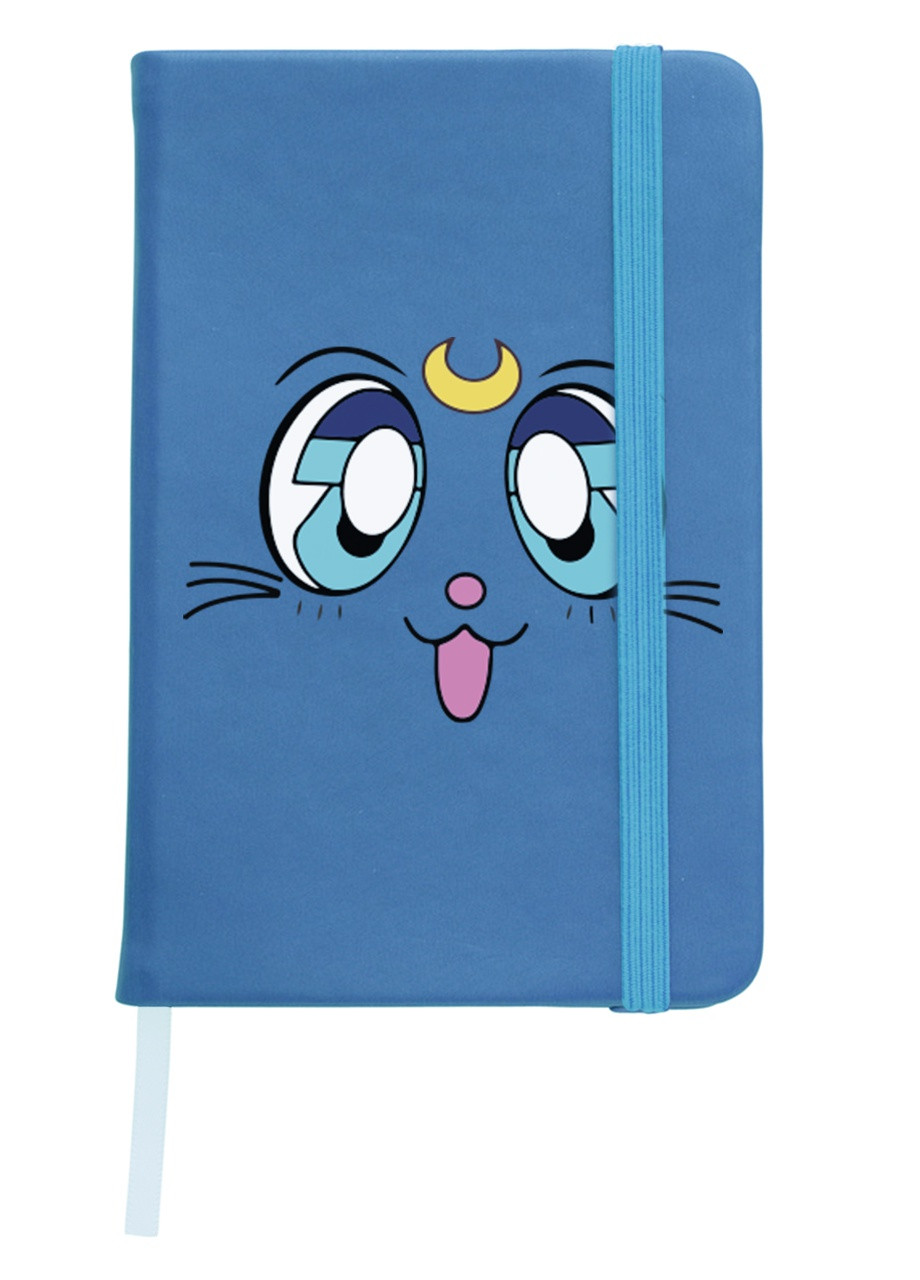 Блокнот А5 Місяць Кішки Сейлор Мун (anime Sailor Moon Cats) Світло-блакитний (92228-2921-SK) MobiPrint (257325931)