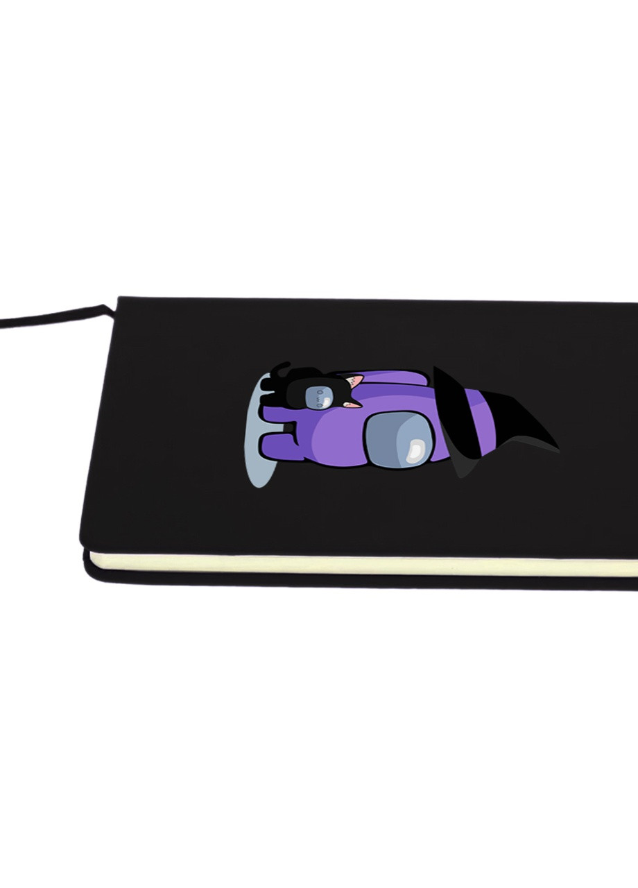 Блокнот А5 Амонг Ас Фиолетовый (Among Us Violet) Черный (92228-2423-BK) MobiPrint (257321497)