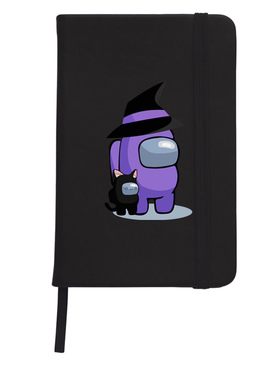Блокнот А5 Амонг Ас Фиолетовый (Among Us Violet) Черный (92228-2423-BK) MobiPrint (257321497)