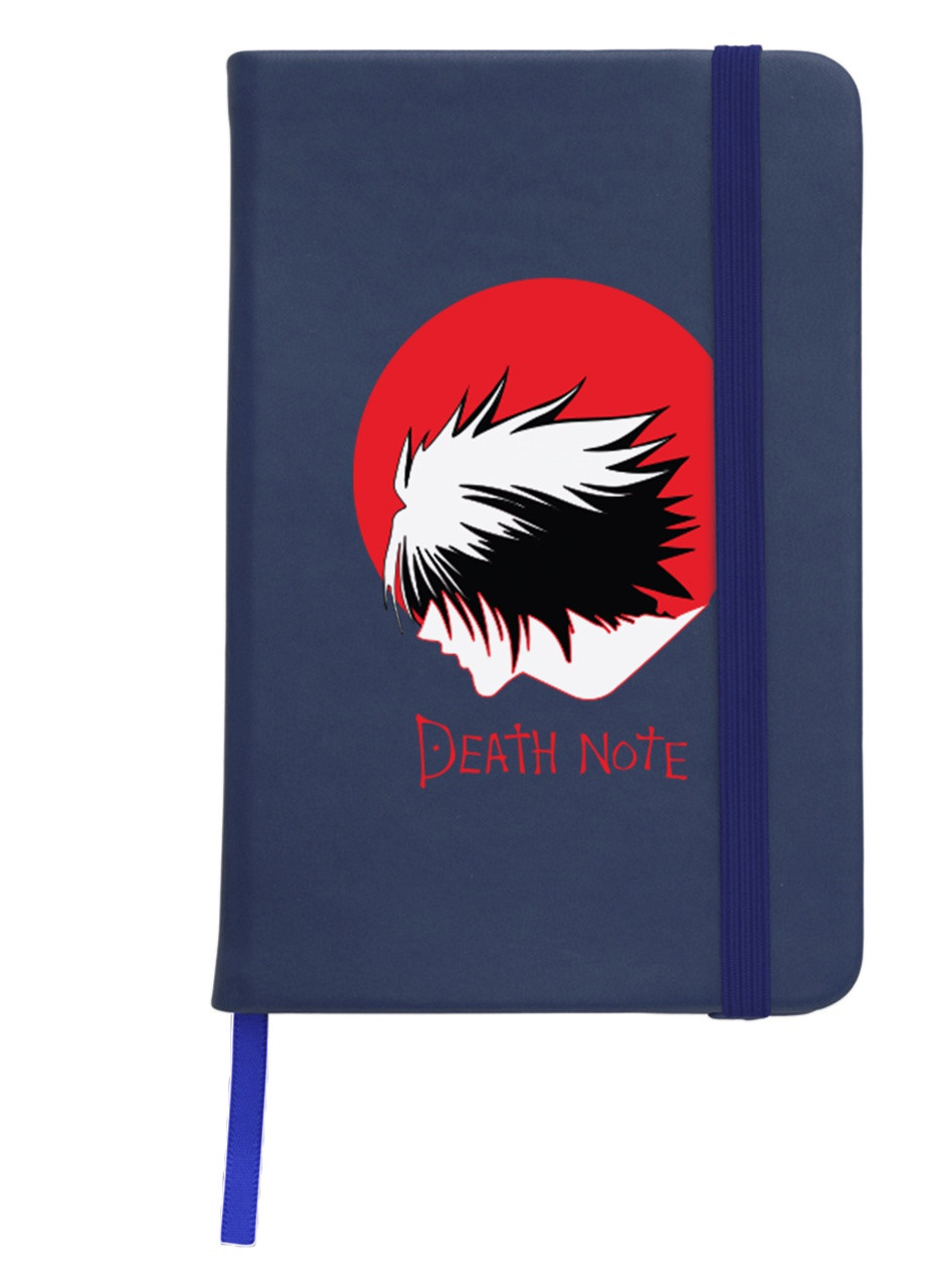Блокнот А5 Ел Лоулайт Зошит смерті (Death Note) Темно-синій (92228-2653-NB) MobiPrint (257328695)