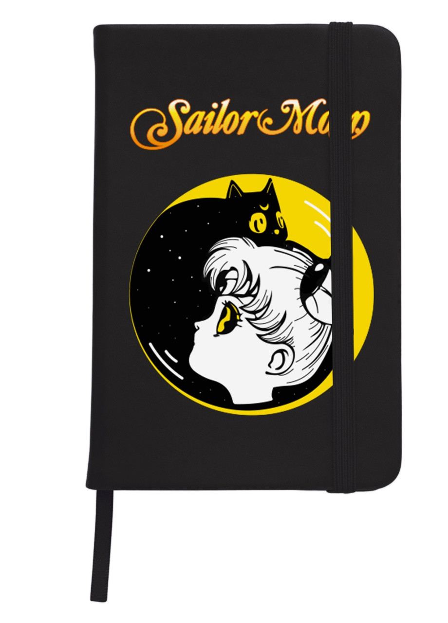 Блокнот А5 Сейлор Мун (Sailor Moon) Чорний (92228-2660-BK) MobiPrint (257328918)