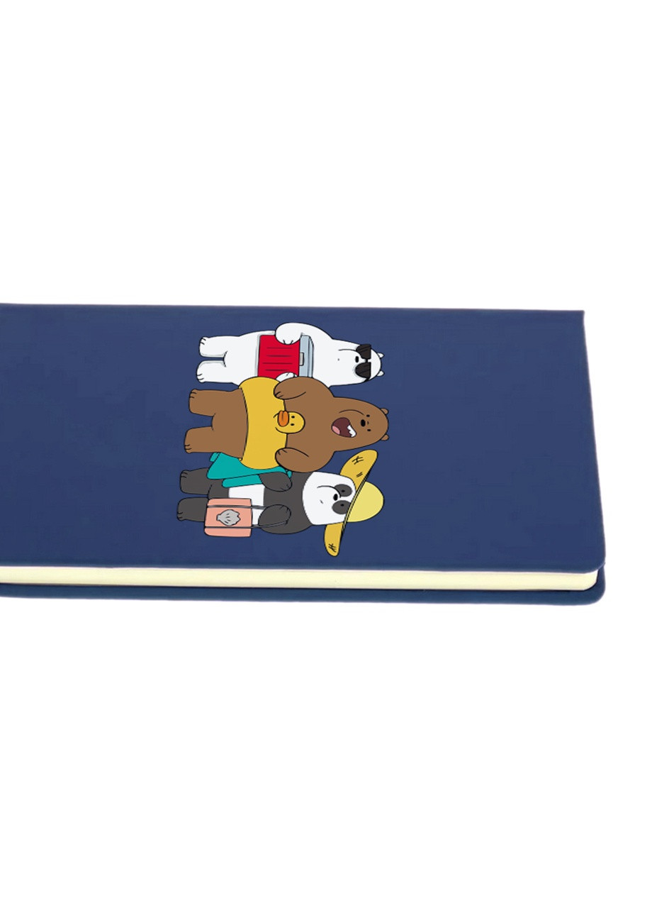 Блокнот А5 Вся правда про ведмедів (We Bare Bears) Темно-синій (92228-2893-NB) MobiPrint (257323172)