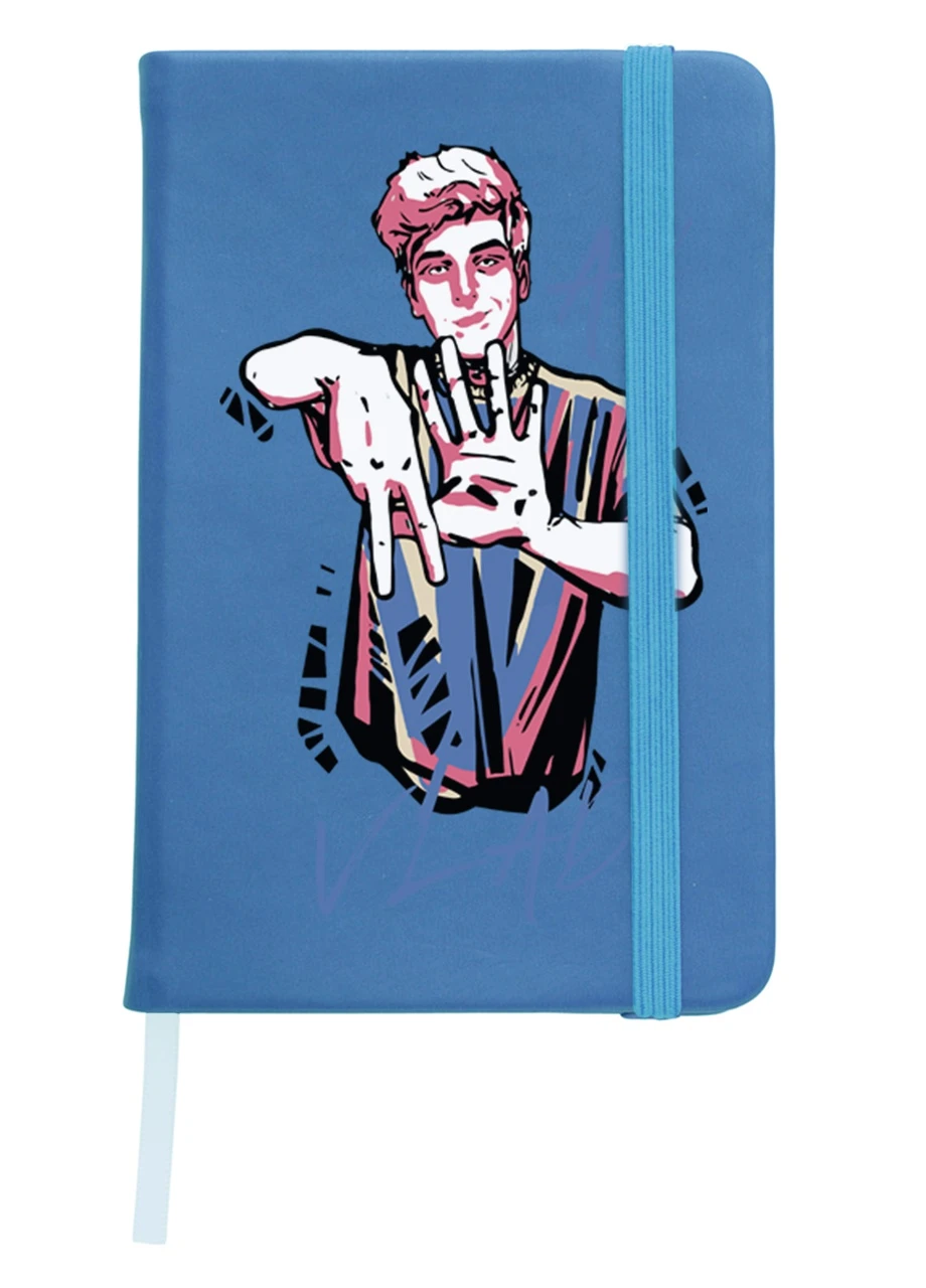 Блокнот А5 блогер Влад Бумага А4 (blogger Vlad A4) Светло-голубой (92228-2621-SK) MobiPrint (257322660)
