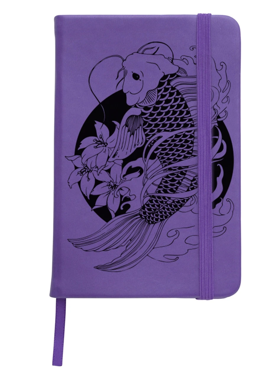 Блокнот А5 Рибка Кої (Koi Fish) Фіолетовий (92228-2858-PU) MobiPrint (257327224)