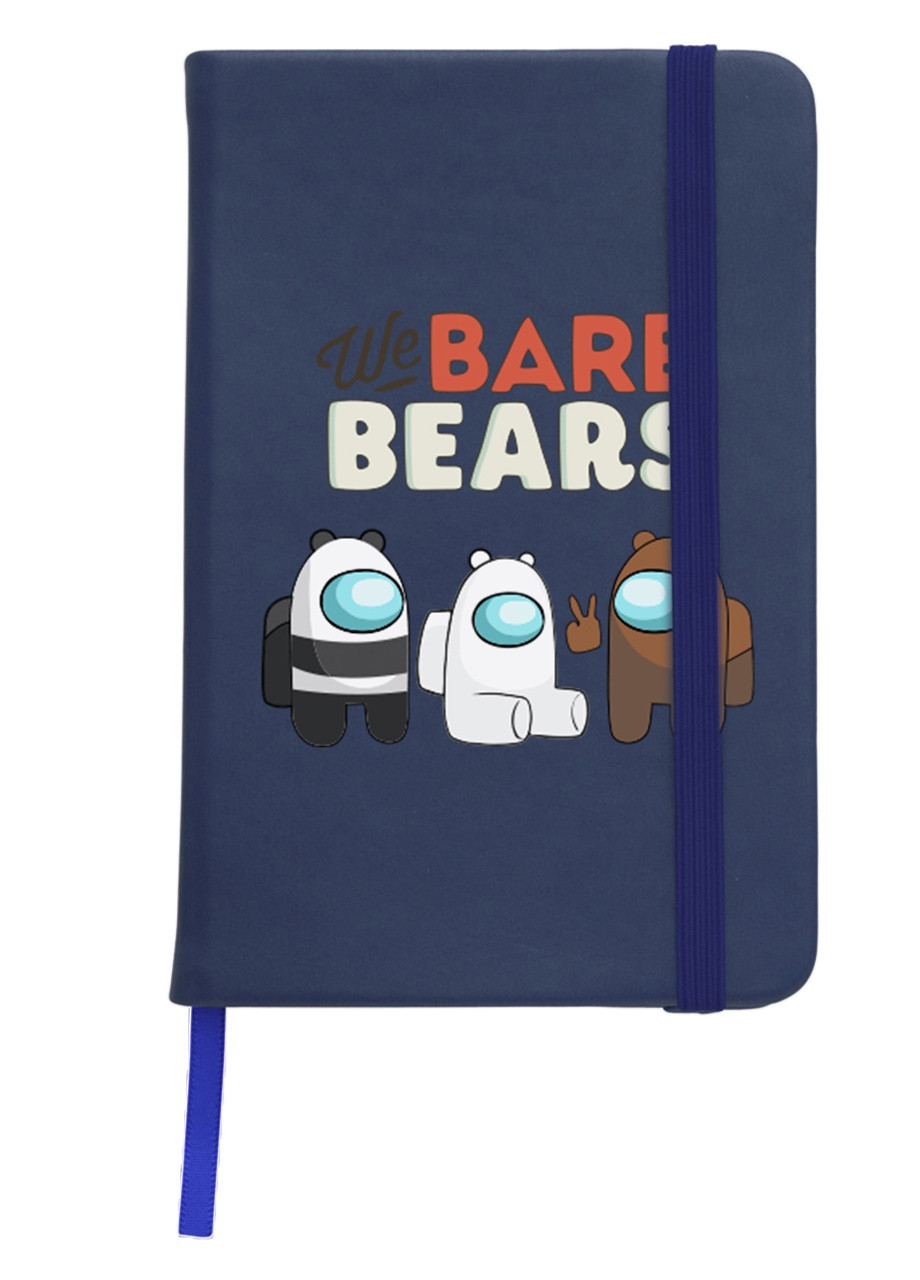 Блокнот А5 Вся правда про ведмедів (We Bare Bears) Темно-синій (92228-2668-NB) MobiPrint (257325107)