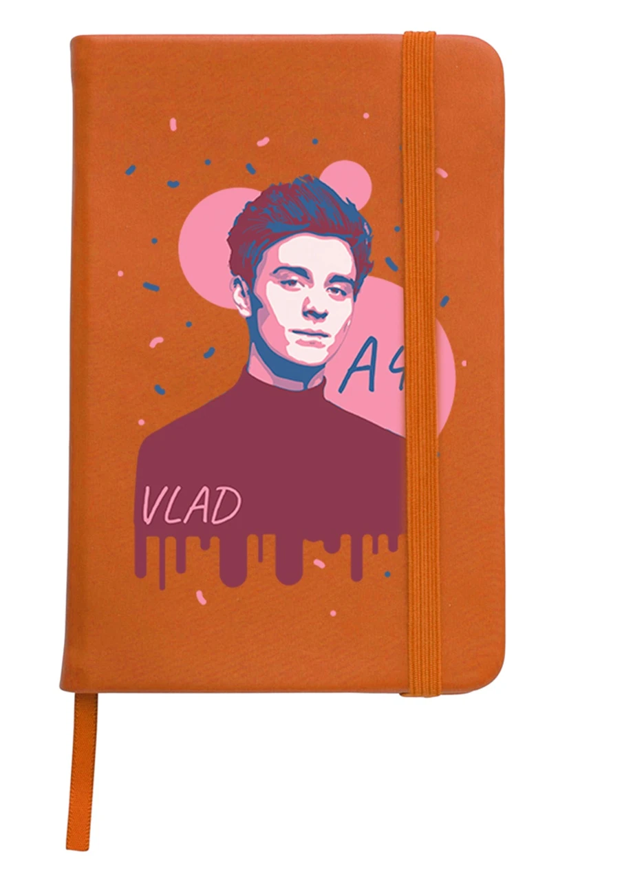 Блокнот А5 блогер Влад Бумага А4 (blogger Vlad A4) Оранжевый (92228-2624-OG) MobiPrint (257327790)