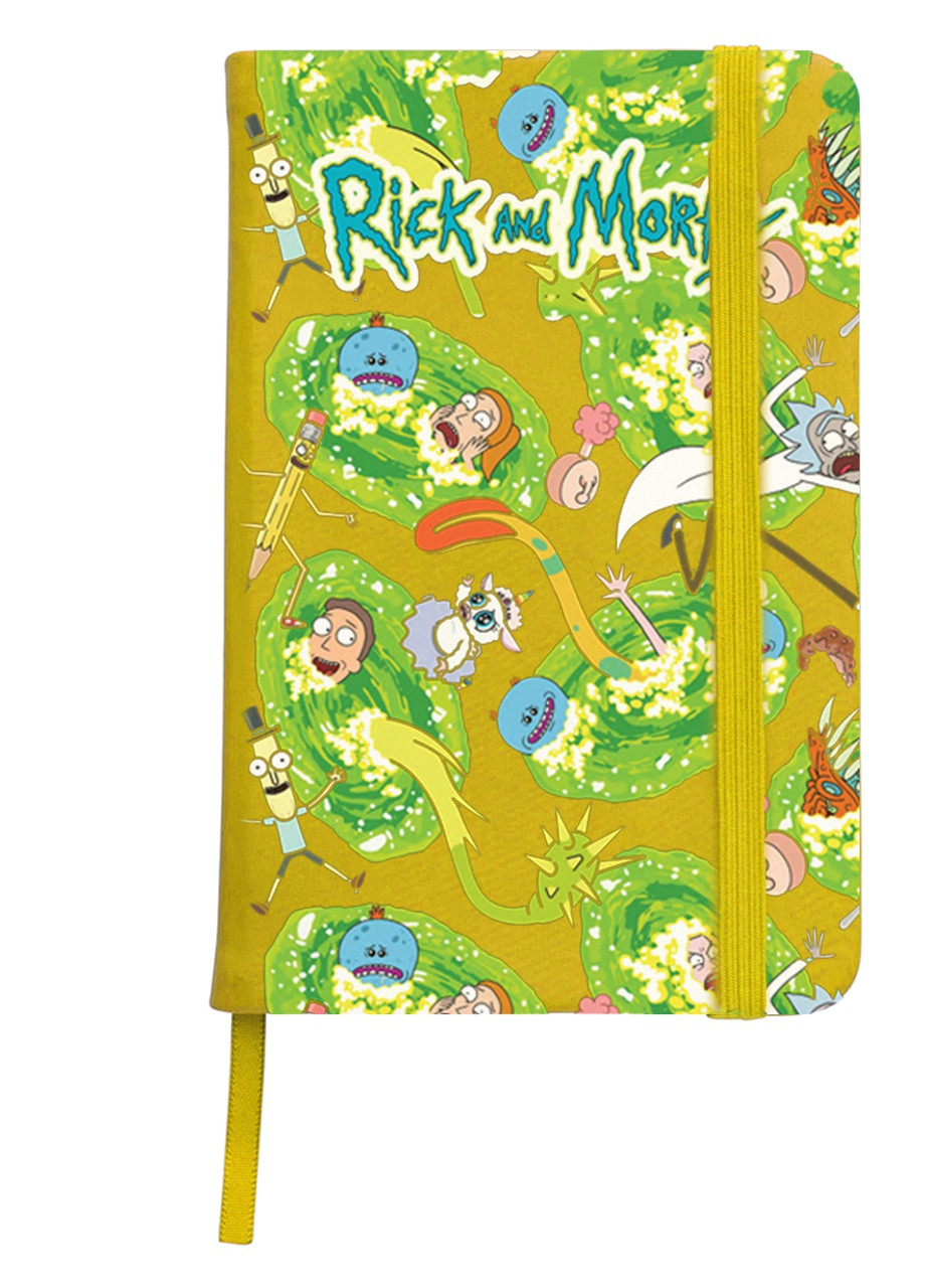 Блокнот А5 Рік та Морті (Rick and Morty) Жовтий (92228-2691-SY) MobiPrint (257327615)