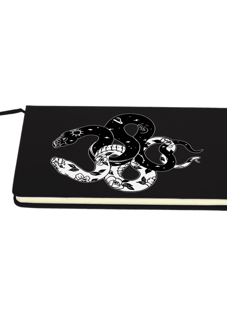 Блокнот А5 Інь Янь Змії (Yin Yang Snake) Чорний (92228-2850-BK) MobiPrint (257328414)